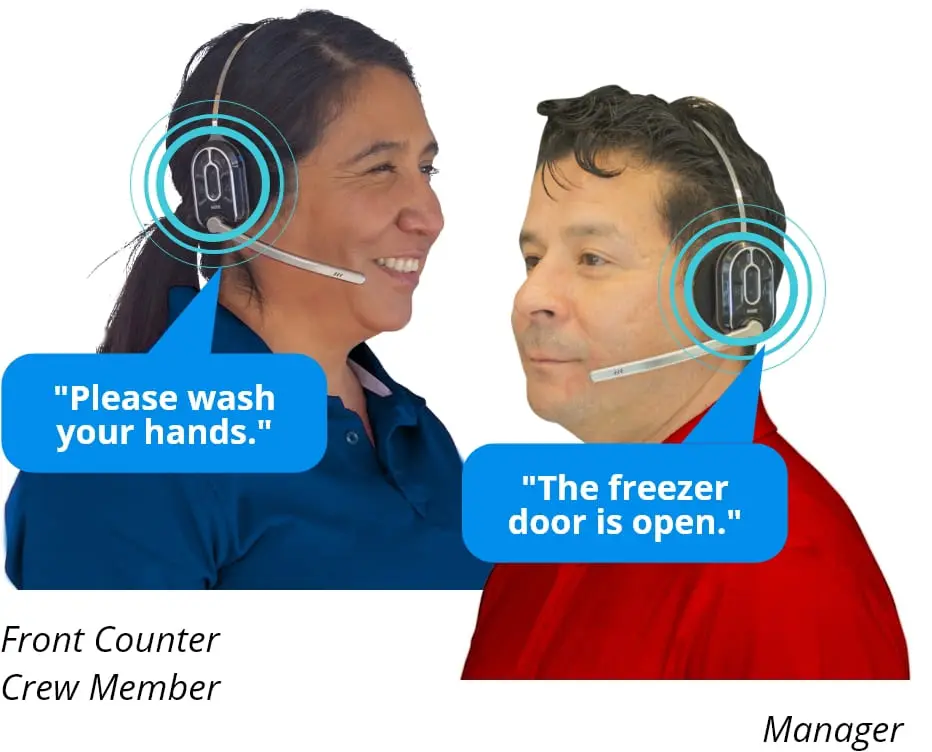 nexeo-reduce A man and woman with a face mask on.