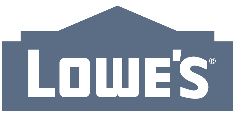 A green and blue logo for the lowe 's home improvement store.