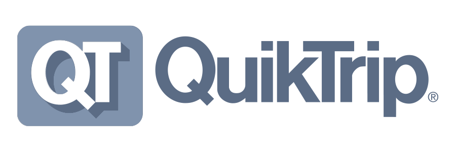 A green background with the word quik written in blue.