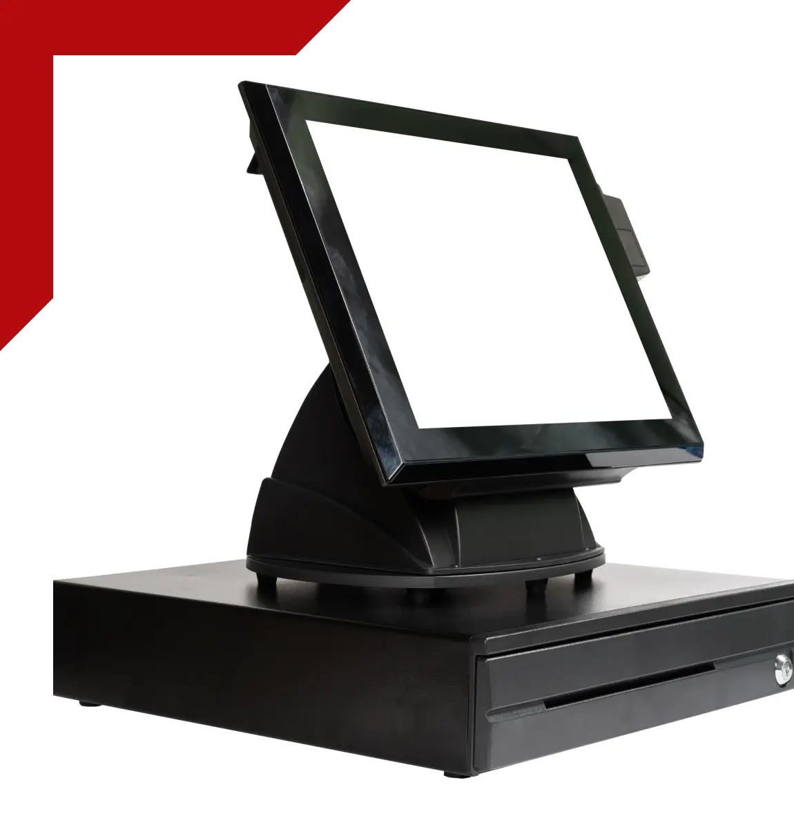 Group 14 A black computer with a red background