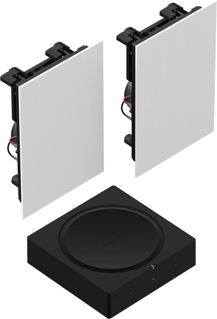 A black and white image of two mirrors.